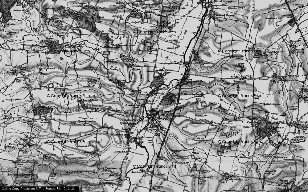Old Map of Islands Common, 1898 in 1898