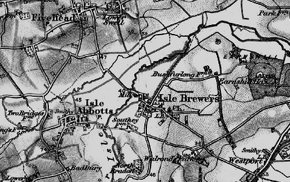 Old map of Isle Brewers in 1898