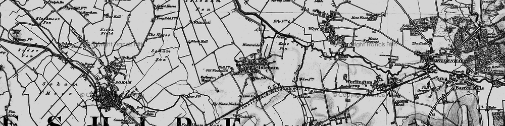 Old map of Isleham in 1898