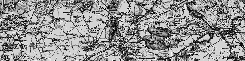 Old map of Islington in 1897