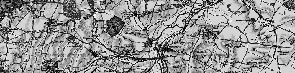 Old map of Islip in 1898
