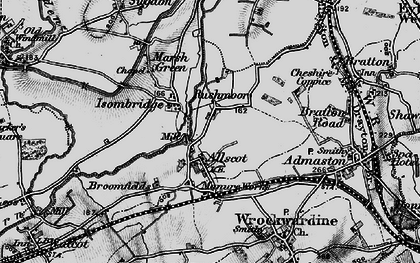Old map of Isombridge in 1899