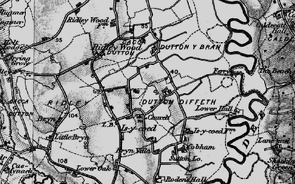 Old map of Isycoed in 1897