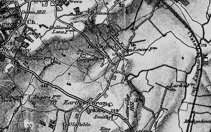 Old map of Itchington in 1897