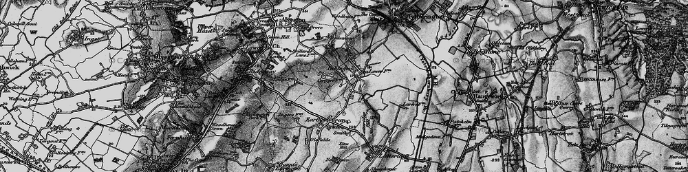 Old map of Itchington in 1897
