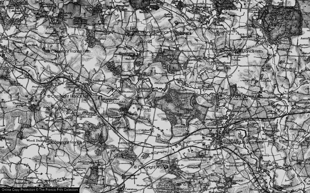 Old Map of Itteringham Common, 1898 in 1898