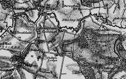 Old map of Itteringham Common in 1898