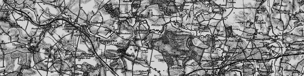 Old map of Itteringham Common in 1898