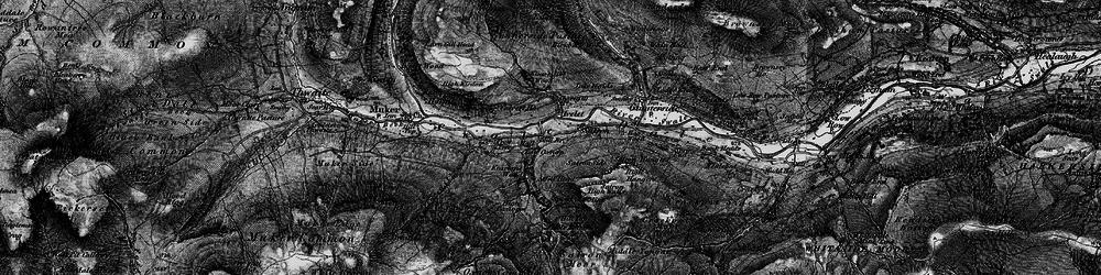 Old map of Ivelet in 1897