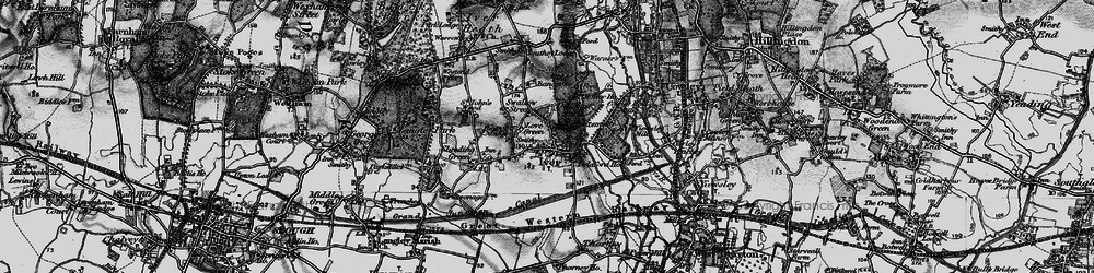 Old map of Moorwards in 1896