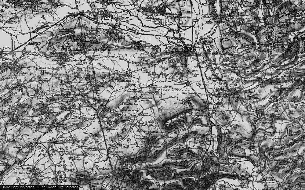 Old Map of Ivington, 1899 in 1899