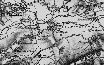 Old map of Ivington in 1899