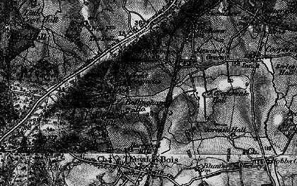 Old map of Ivy Chimneys in 1896