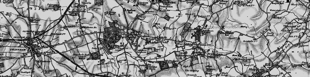 Old map of Ivy Todd in 1898
