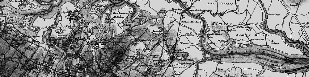 Old map of Bedlams Bottom in 1894