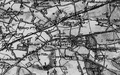 Old map of Jack-in-the-Green in 1898
