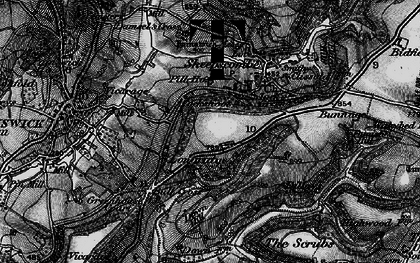 Old map of Painswick Lodge in 1896