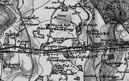 Old map of Jack's Green in 1896