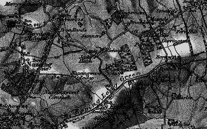 Old map of Jack's Hatch in 1896