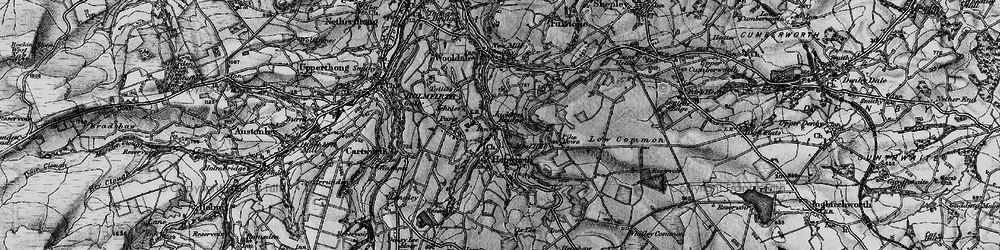 Old map of Jackson Bridge in 1896