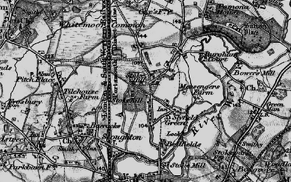 Old map of Jacobs Well in 1896