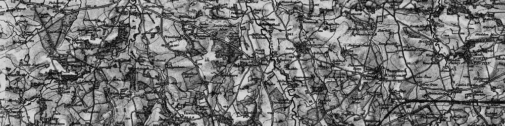 Old map of Westdown in 1898