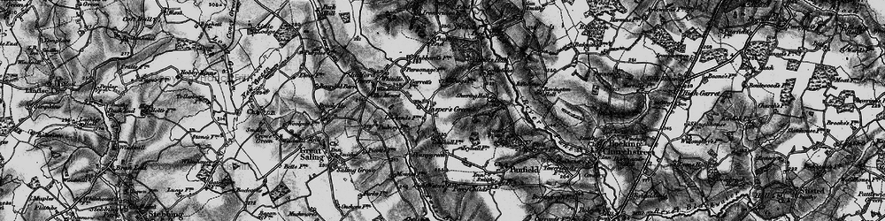 Old map of Jasper's Green in 1895