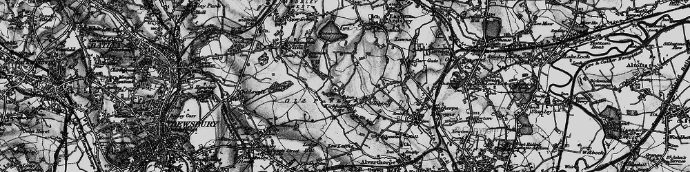 Old map of Jaw Hill in 1896