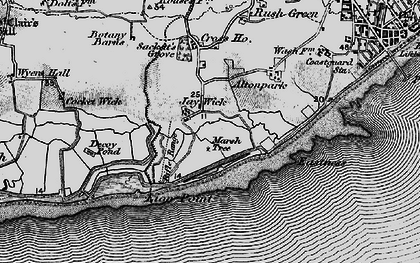 Old map of Jaywick in 1895