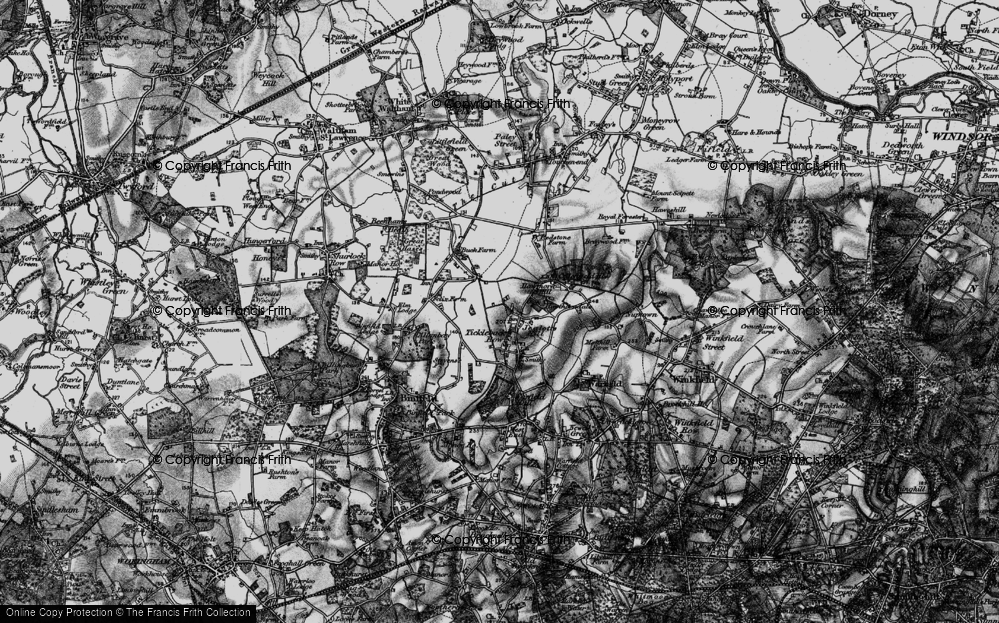 Old Map of Historic Map covering Westleymill in 1895