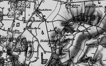 Old map of Jealott's Hill in 1895