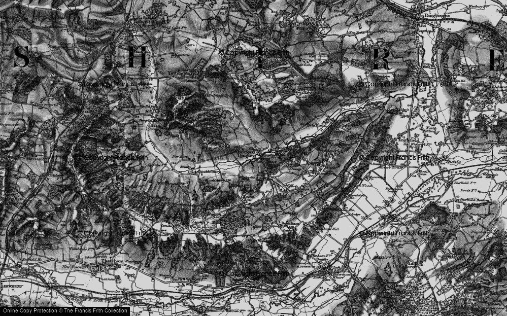 Old Map of Jennetts Hill, 1895 in 1895