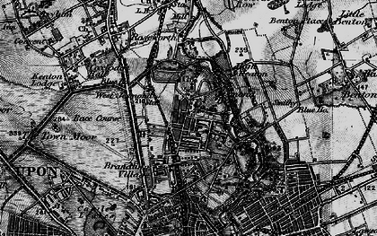 Old map of Jesmond in 1897