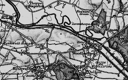 Old map of John O'Gaunts in 1896