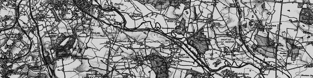 Old map of John O'Gaunts in 1896