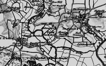 Old map of Horning Hall in 1898