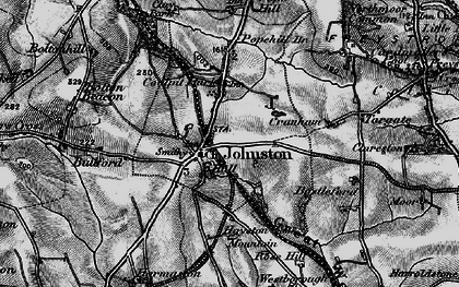 Old map of Johnston in 1898