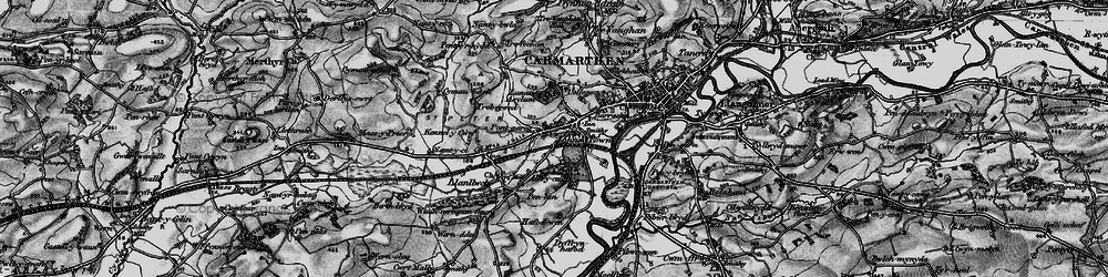 Old map of Johnstown in 1898