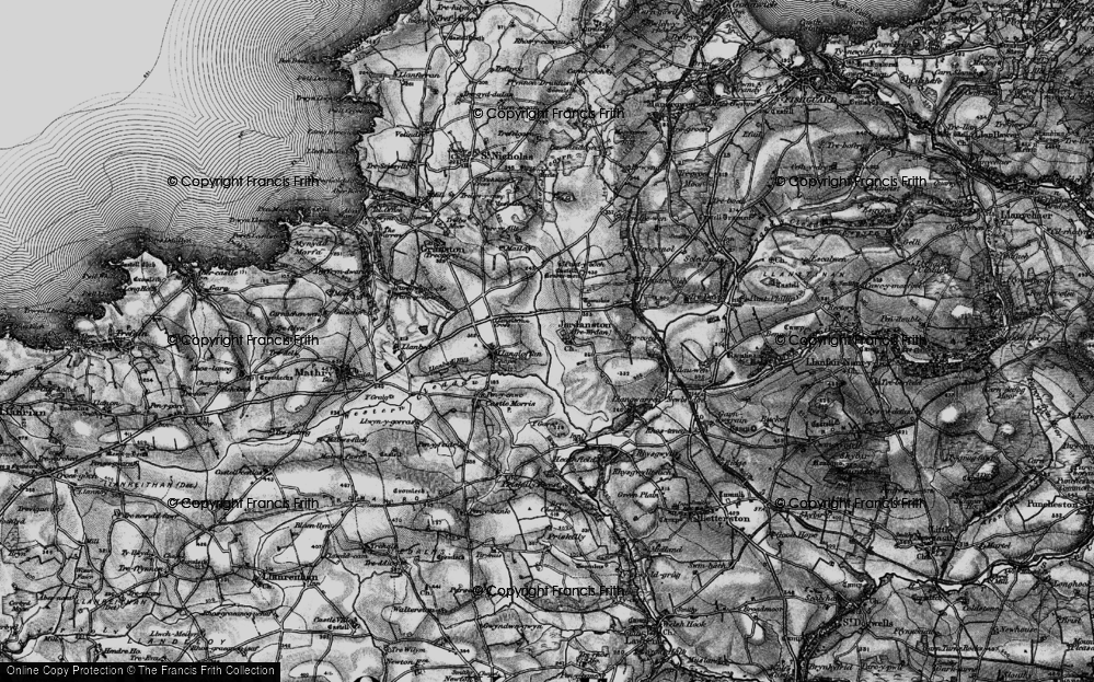 Old Map of Jordanston, 1898 in 1898