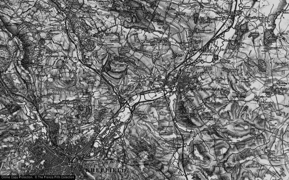 Old Map of Jordon, 1896 in 1896