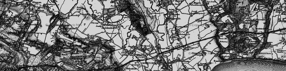 Old map of Jumpers Common in 1895