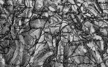 Old map of Jurston in 1898