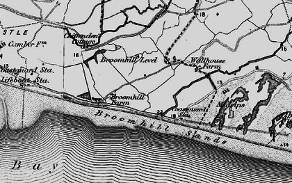 Old map of Jury's Gap in 1895