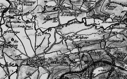 Old map of Kaber in 1897