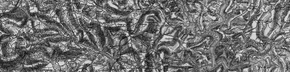 Old map of Kea in 1895