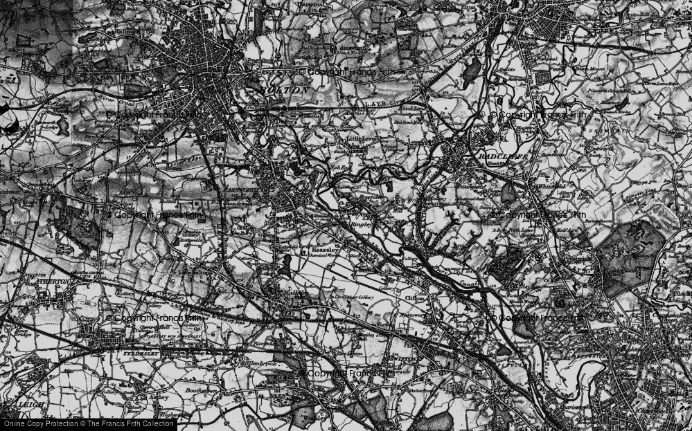 Old Map of Kearsley, 1896 in 1896