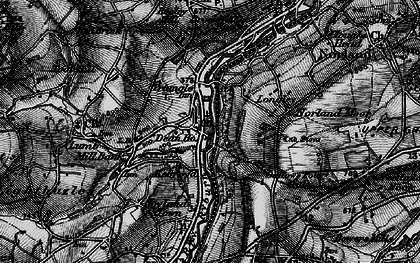 Old map of Kebroyd in 1896