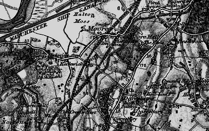 Old map of Keckwick in 1896