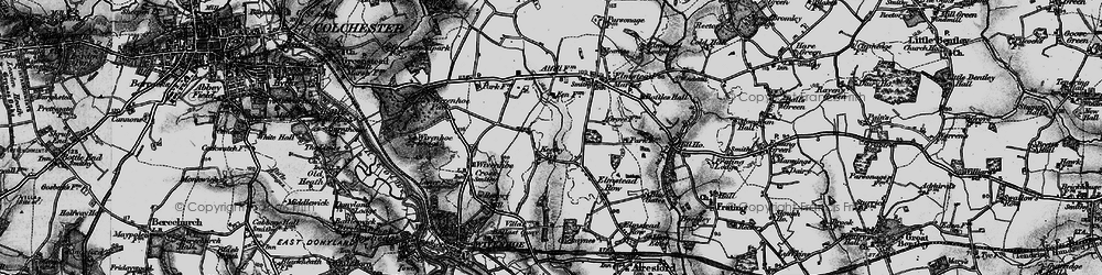 Old map of Keelars Tye in 1896