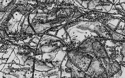 Old map of Keele in 1897